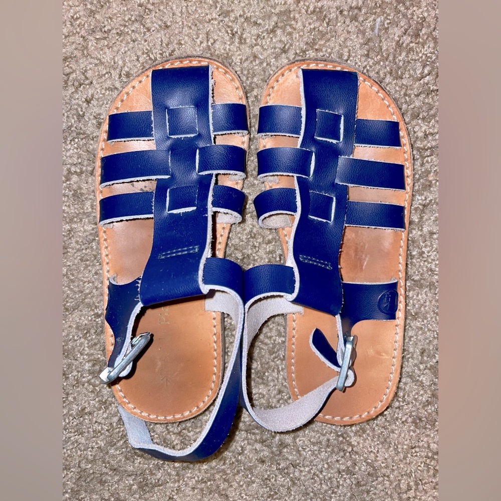 Blue strap sandals girls